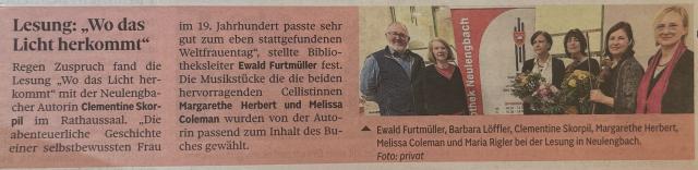 Bericht in der NÖN