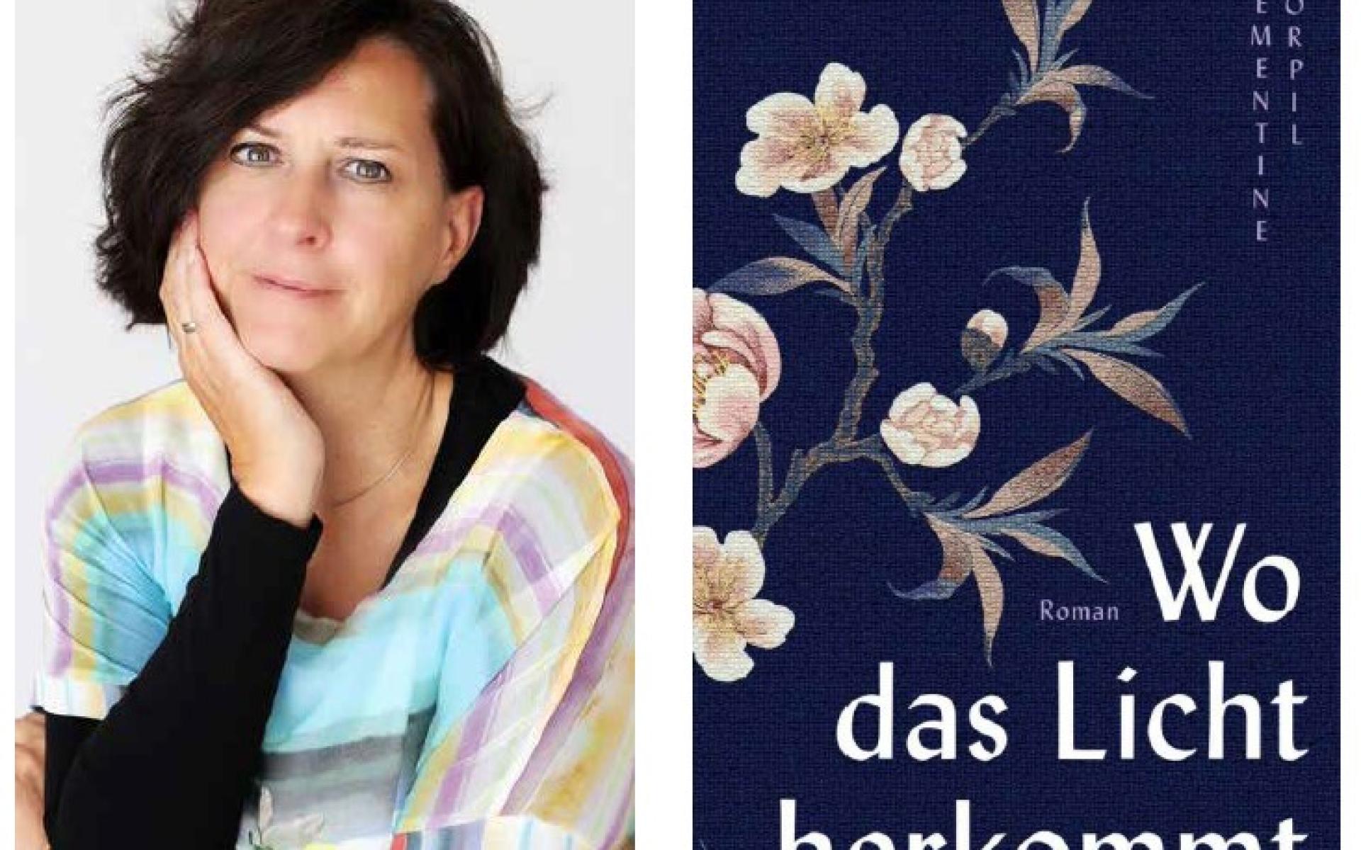 Porträt und Buchtitel