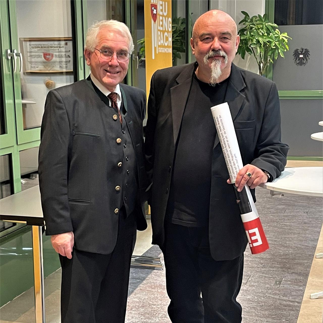 Hannes Etzlstorfer mit Karl Satzinger