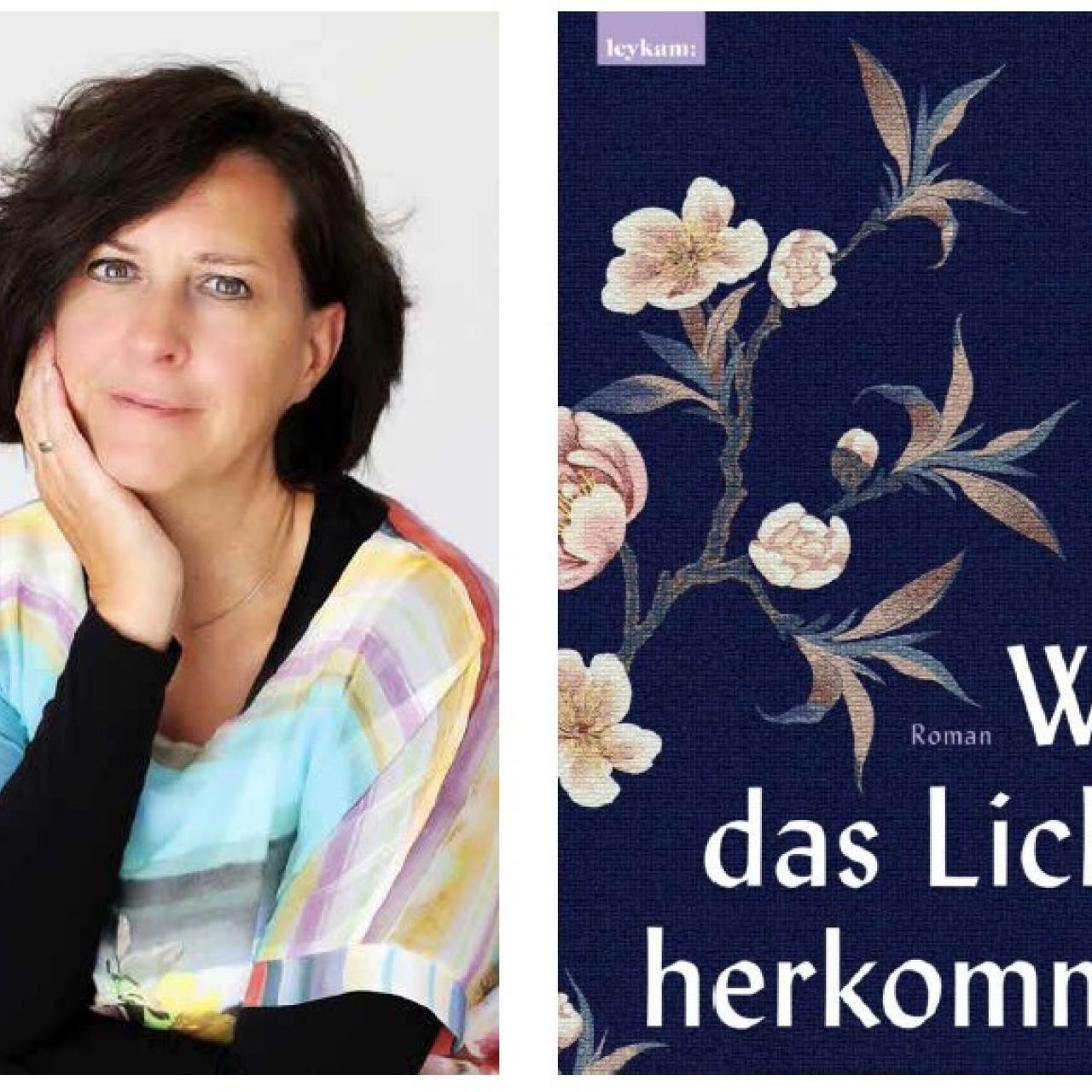 Porträt und Buchtitel